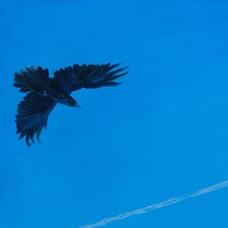 Schick-Ries, Krähe, Ölmalerei