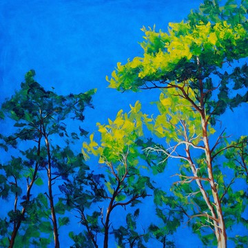 Schick-Ries, Kiefern, Ölmalerei