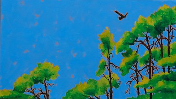 Schick-Ries, Kiefern, Ölmalerei