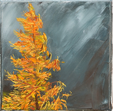 Schick-Ries, Öl auf Leinwand